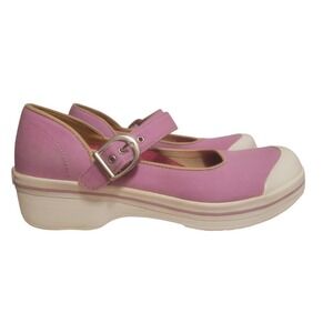 Dansko Valerie PINK Mary Jane Women's Size 9.5M- 40M Vegan pink Canvas Shoes